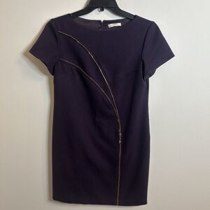 Versace Collection Asymmetrical Zip Sheath Dress Women’s US 10 IT 44